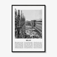Milan Print Black and White No 1, Milan Wall Art, Milan Poster, Milan Photo, Milan Wall Decor, City Art Print, Italy, Milano, Italia