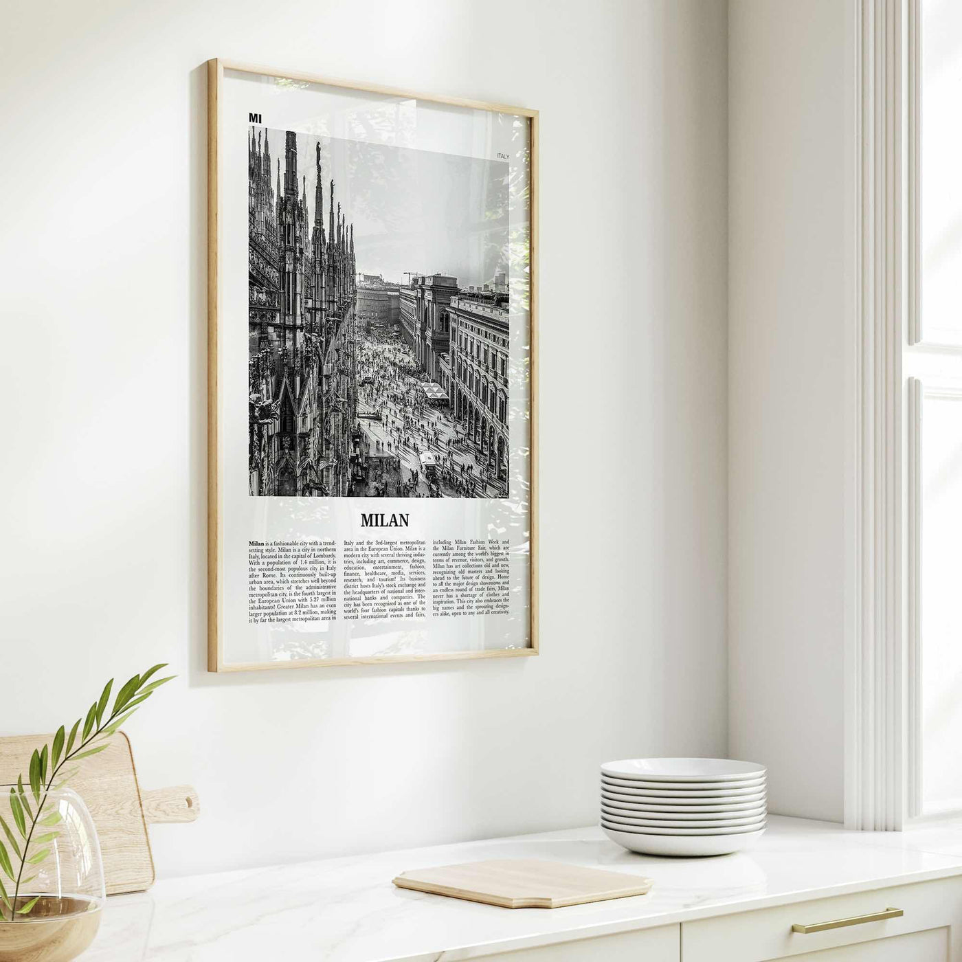 Milan Print Black and White No 1, Milan Wall Art, Milan Poster, Milan Photo, Milan Wall Decor, City Art Print, Italy, Milano, Italia