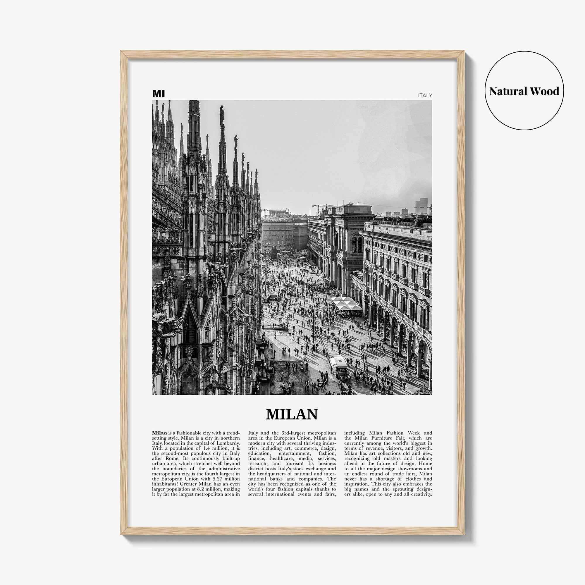 Milan Print Black and White No 1, Milan Wall Art, Milan Poster, Milan Photo, Milan Wall Decor, City Art Print, Italy, Milano, Italia