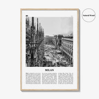 Milan Print Black and White No 1, Milan Wall Art, Milan Poster, Milan Photo, Milan Wall Decor, City Art Print, Italy, Milano, Italia
