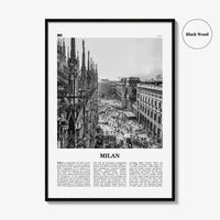 Milan Print Black and White No 1, Milan Wall Art, Milan Poster, Milan Photo, Milan Wall Decor, City Art Print, Italy, Milano, Italia