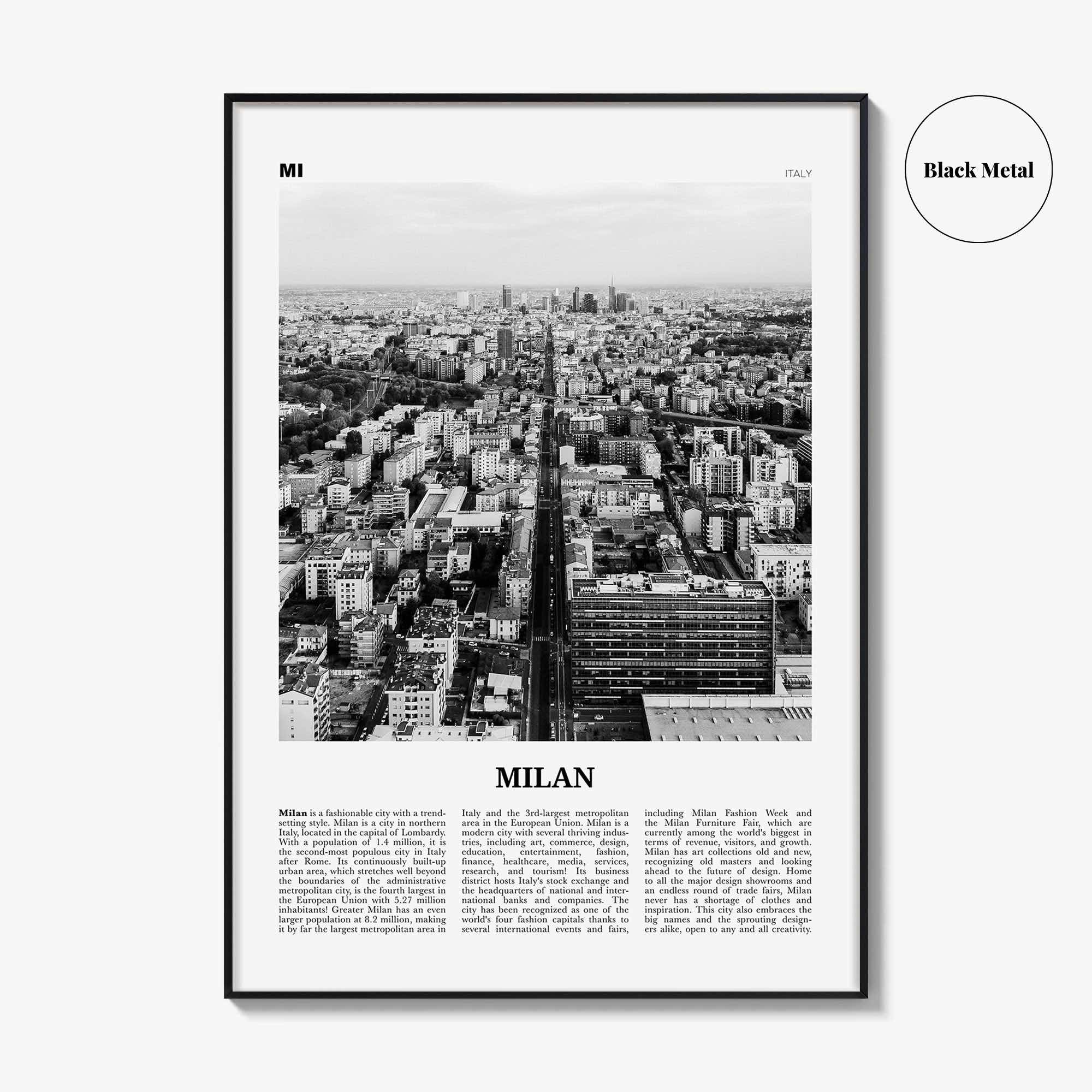 Milan Print Black and White No 2, Milan Wall Art, Milan Poster, Milan Photo, Milan Wall Decor, City Art Print, Italy, Milano, Italia