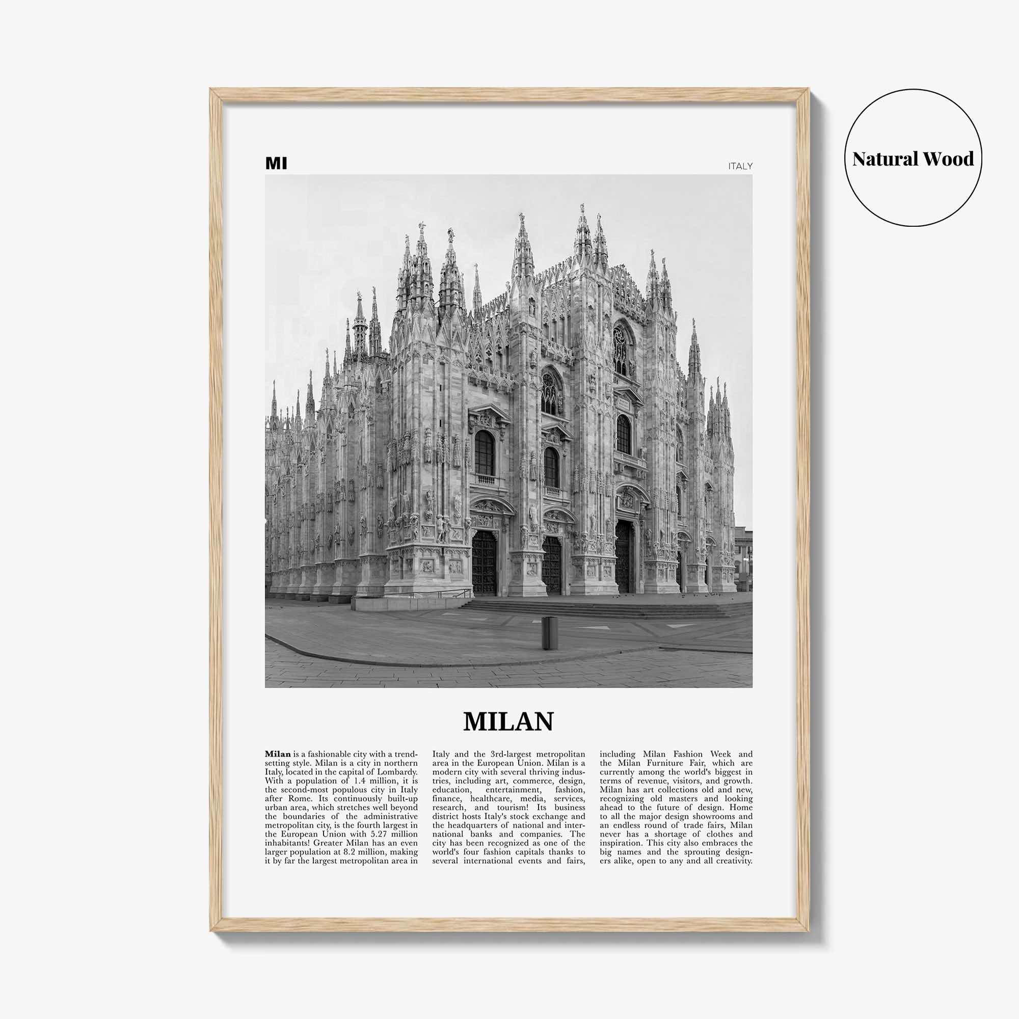 Milan Print Black and White No 3, Milan Wall Art, Milan Poster, Milan Photo, Milan Wall Décor, Milan Map, Italy