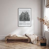 Milan Travel B&W No 3 Poster