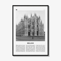 Milano Print Black and White, Milano Wall Art, Milano Poster, Milano Photo, Milano Wall Décor, Milano Map, Italy