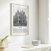 Milano Print Black and White, Milano Wall Art, Milano Poster, Milano Photo, Milano Wall Décor, Milano Map, Italy