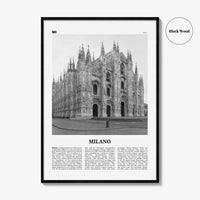 Milano Print Black and White, Milano Wall Art, Milano Poster, Milano Photo, Milano Wall Décor, Milano Map, Italy
