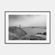 Mill Valley Landscape B&W Poster