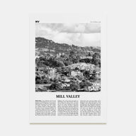 Mill Valley Travel B&W Poster
