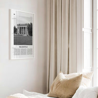 Milledgeville Print Black and White, Milledgeville Wall Art, Milledgeville Poster, Milledgeville Photo, Milledgeville Wall Décor