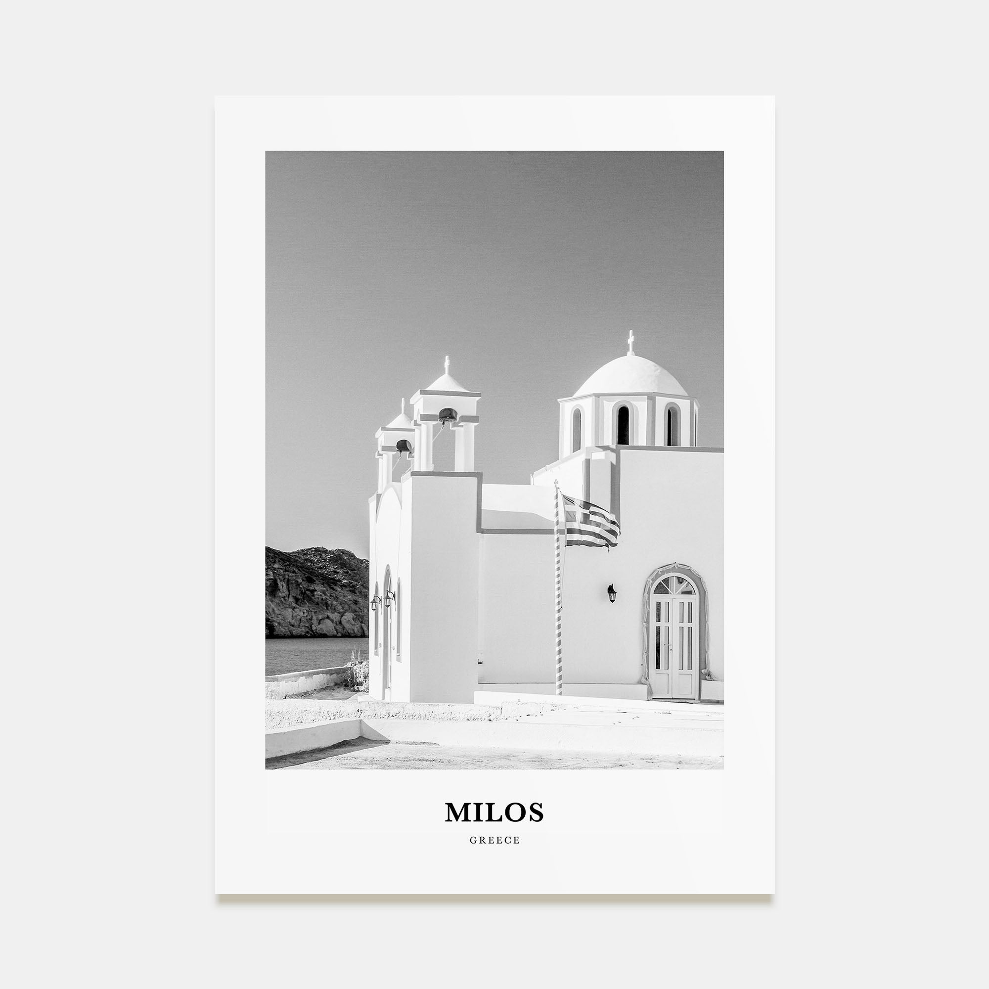 Milos Portrait B&W Poster