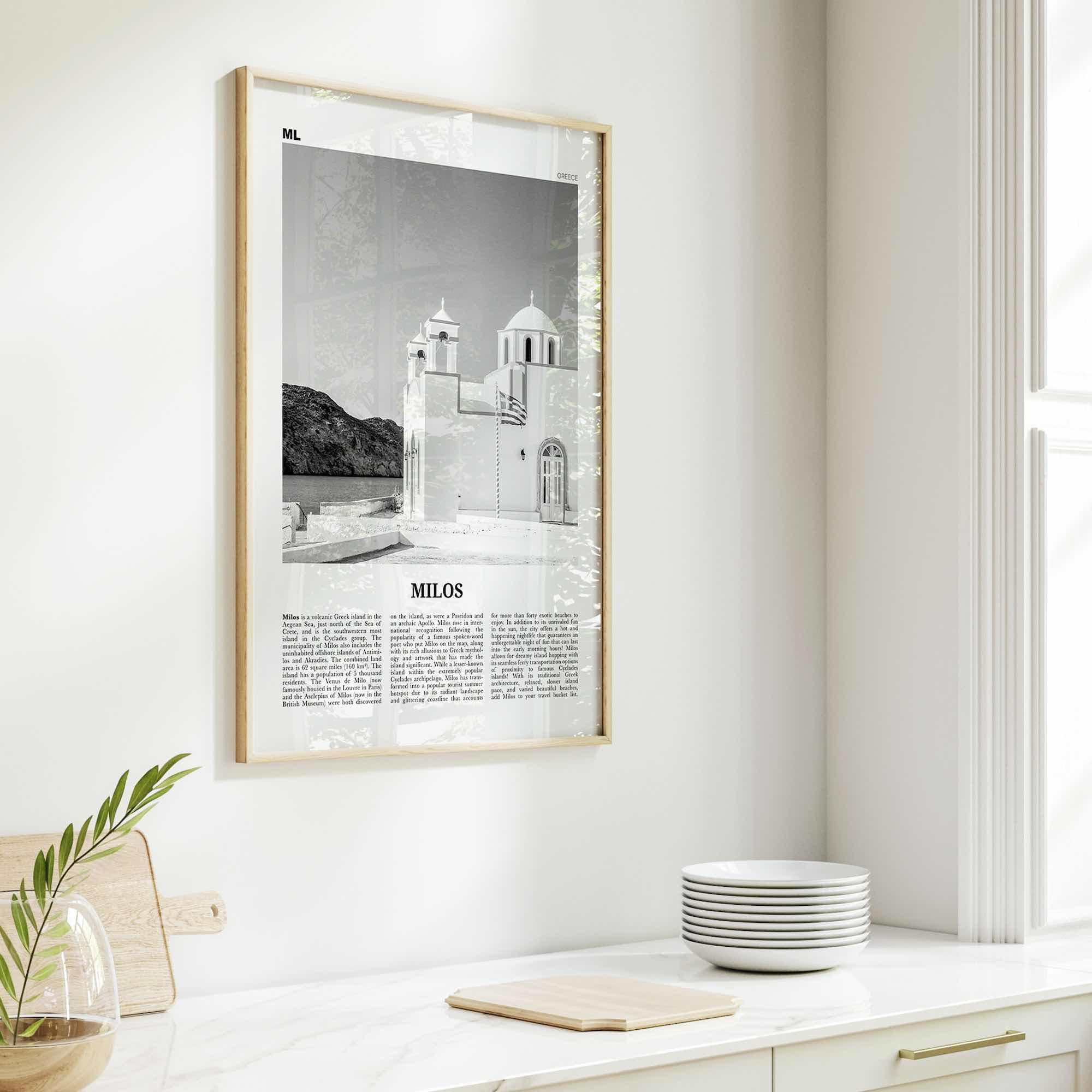 Milos Print Black and White, Milos Wall Art, Milos Poster, Milos Photo, Milos Wall Décor, Greece, Melos, Μήλος, Ελλάδα