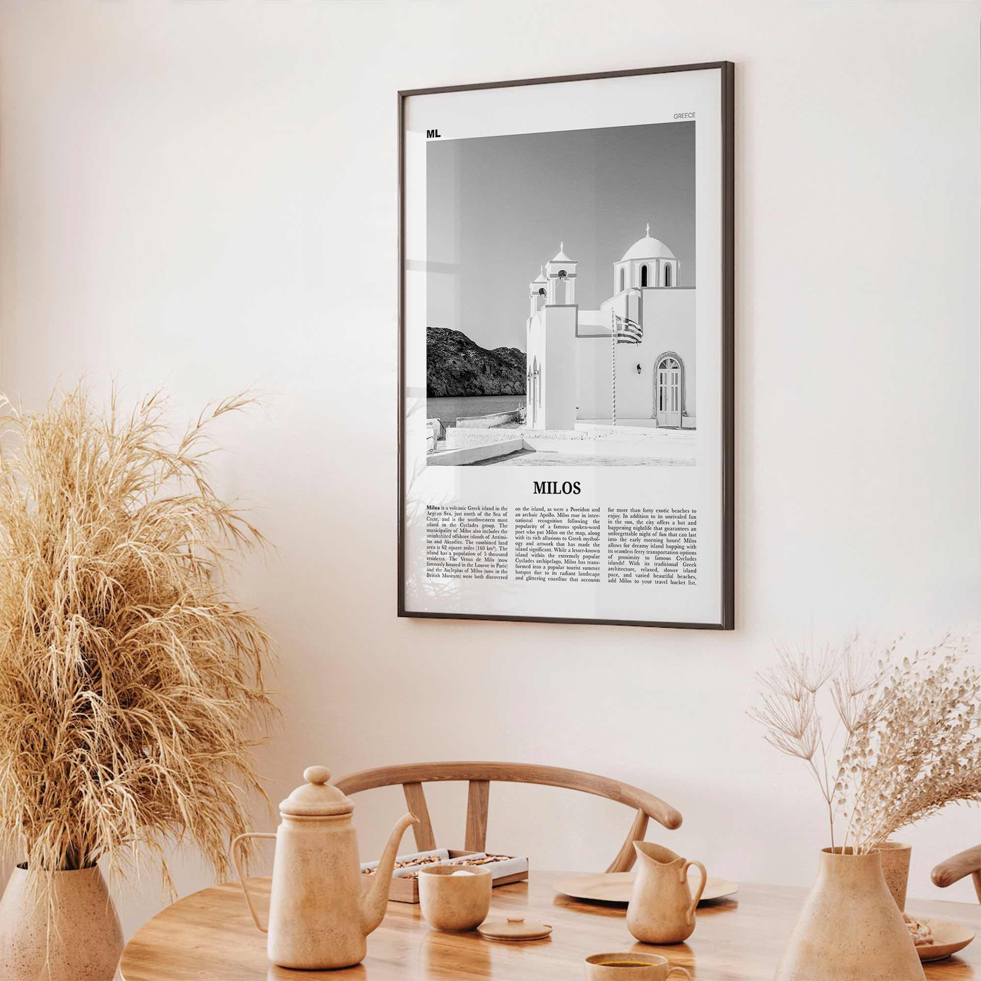 Milos Print Black and White, Milos Wall Art, Milos Poster, Milos Photo, Milos Wall Décor, Greece, Melos, Μήλος, Ελλάδα