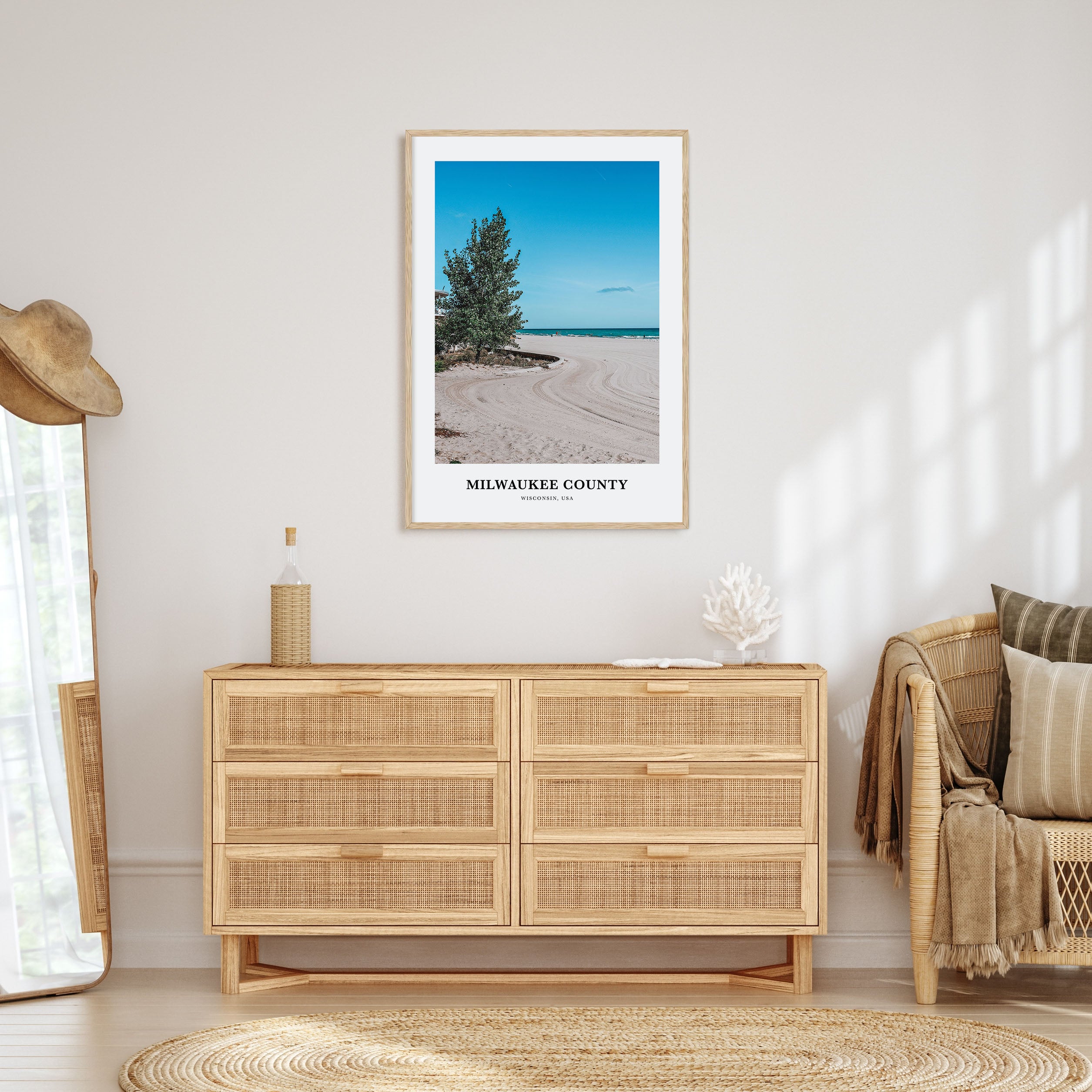Milwaukee County Portrait Color Poster