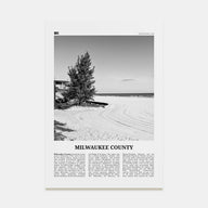 Milwaukee County Travel B&W Poster