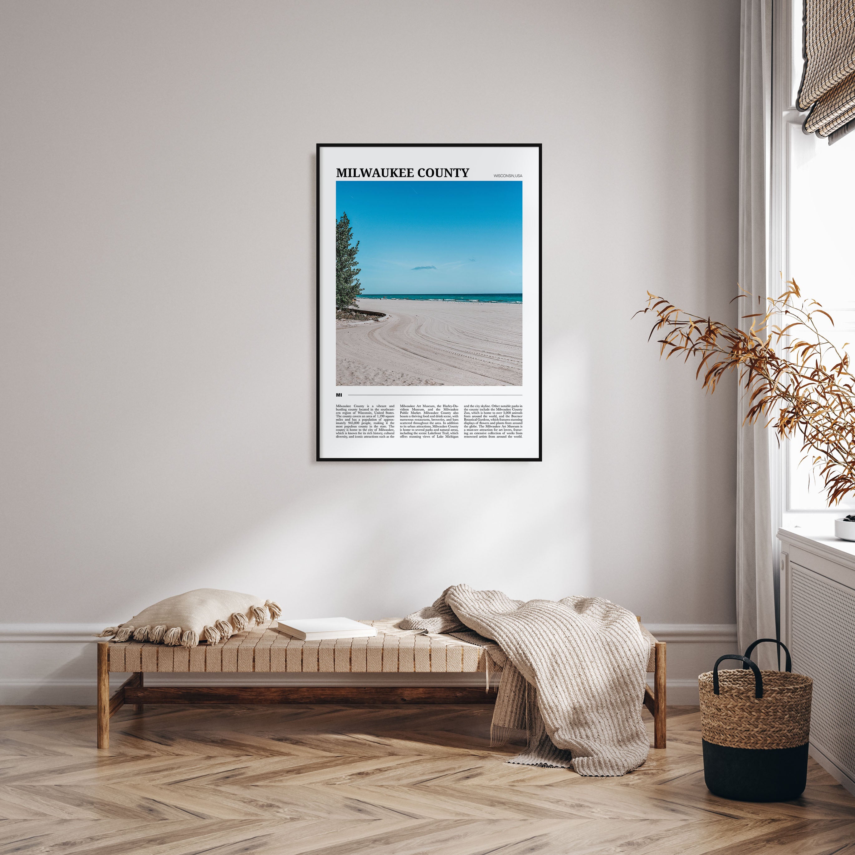 Milwaukee County Travel Color Poster
