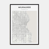 Milwaukee Map Portrait Poster