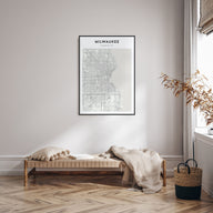 Milwaukee Map Portrait Poster