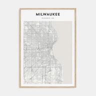 Milwaukee Map Portrait Poster