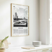 Milwaukee Print Black and White No 1, Milwaukee Wall Art, Milwaukee Poster, Milwaukee Photo, Wisconsin, USA, United States, North America