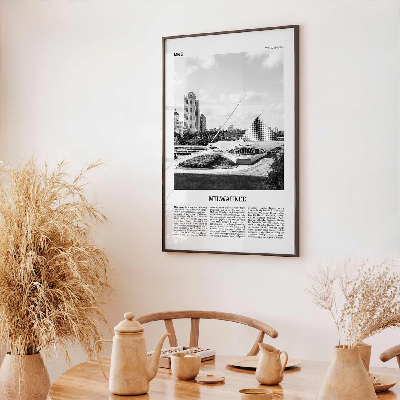 Milwaukee Print Black and White No 1, Milwaukee Wall Art, Milwaukee Poster, Milwaukee Photo, Wisconsin, USA, United States, North America