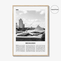 Milwaukee Print Black and White No 1, Milwaukee Wall Art, Milwaukee Poster, Milwaukee Photo, Wisconsin, USA, United States, North America