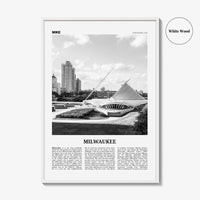 Milwaukee Print Black and White No 1, Milwaukee Wall Art, Milwaukee Poster, Milwaukee Photo, Wisconsin, USA, United States, North America