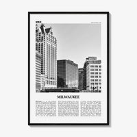 Milwaukee Print Black and White No 2, Milwaukee Wall Art, Milwaukee Poster, Milwaukee Photo, Wisconsin, USA, United States, America