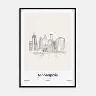 Minneapolis Drawn Poster