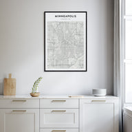 Minneapolis Map Portrait Poster