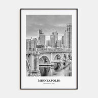 Minneapolis Portrait B&W No 1 Poster