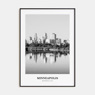 Minneapolis Portrait B&W No 2 Poster