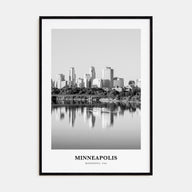 Minneapolis Portrait B&W No 2 Poster