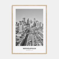 Minneapolis Portrait B&W No 3 Poster