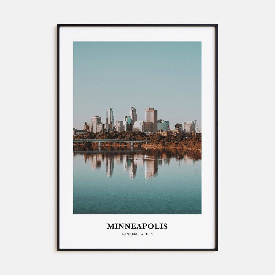 Minneapolis Portrait Color No 3 Poster