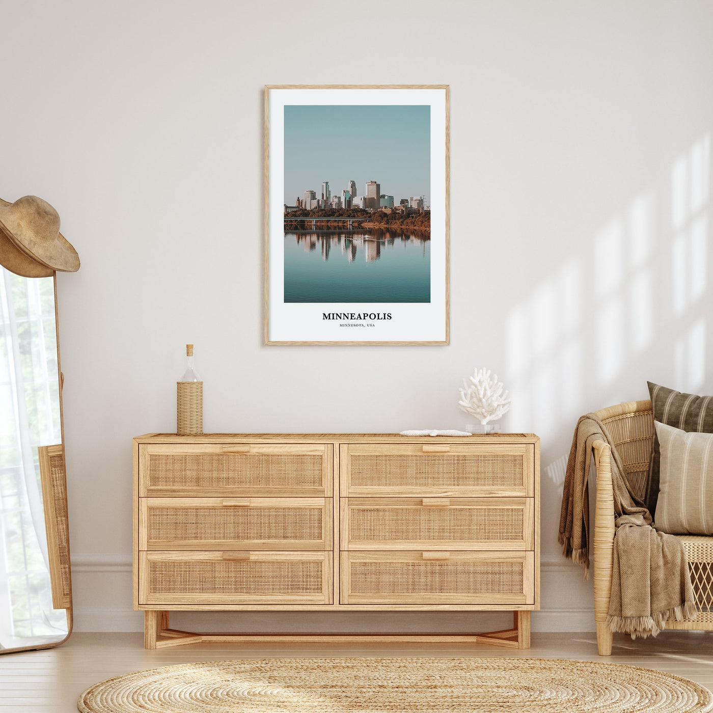 Minneapolis Portrait Color No 3 Poster