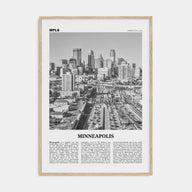 Minneapolis Travel B&W No 2 Poster