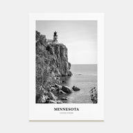 Minnesota Portrait B&W Poster