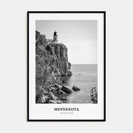 Minnesota Portrait B&W Poster