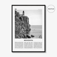 Minnesota Print Black and White No 1, Minnesota Wall Art, Minnesota Poster, Minnesota Photo, USA, United States, North America