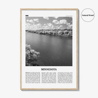 Minnesota Print Black and White No 4, Minnesota Wall Art, Minnesota Poster, Minnesota Photo, Minnesota Wall Décor, Minnesota Map