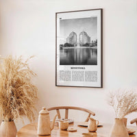 Minnetonka Print Black and White, Minnetonka Wall Art, Minnetonka Poster, Minnetonka Photo, Minnetonka Décor, Minnetonka Map, Minnesota, USA