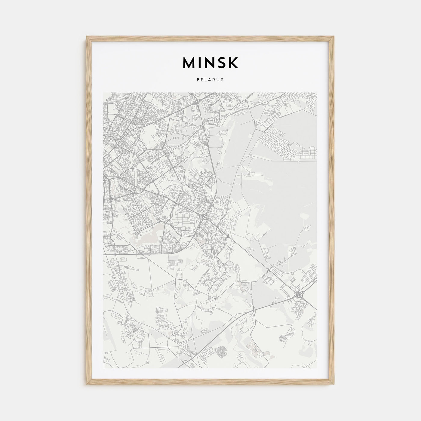 Minsk Map Portrait Poster