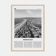 Mission Bay Travel B&W Poster