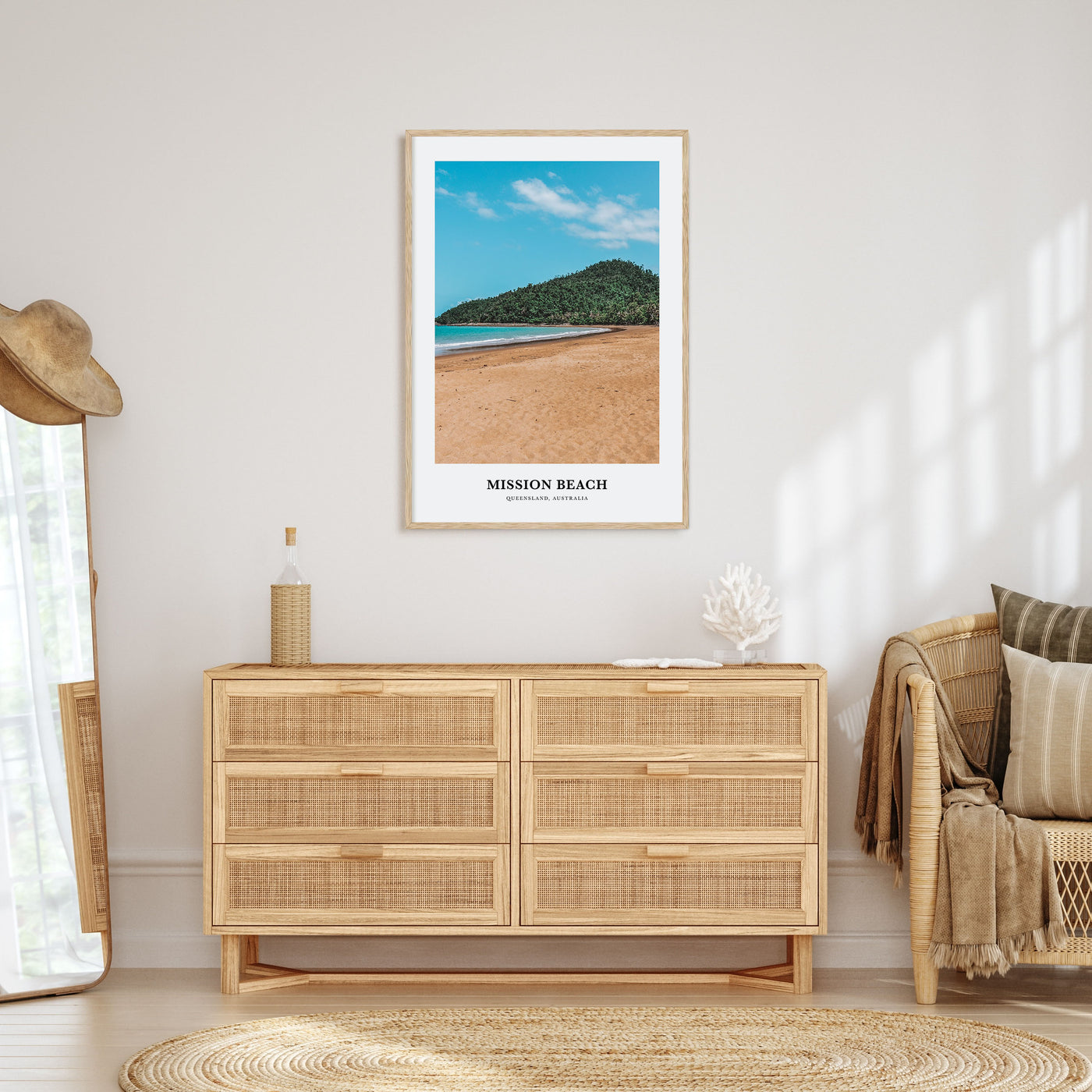 Mission Beach, Queensland Portrait Color Poster