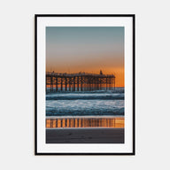 Mission Beach, San Diego Photo Color Poster