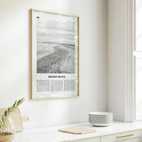 Mission Beach Print Black and White San Diego No 2, Mission Beach Wall Art, Mission Beach Poster, Mission Beach Photo, California, USA