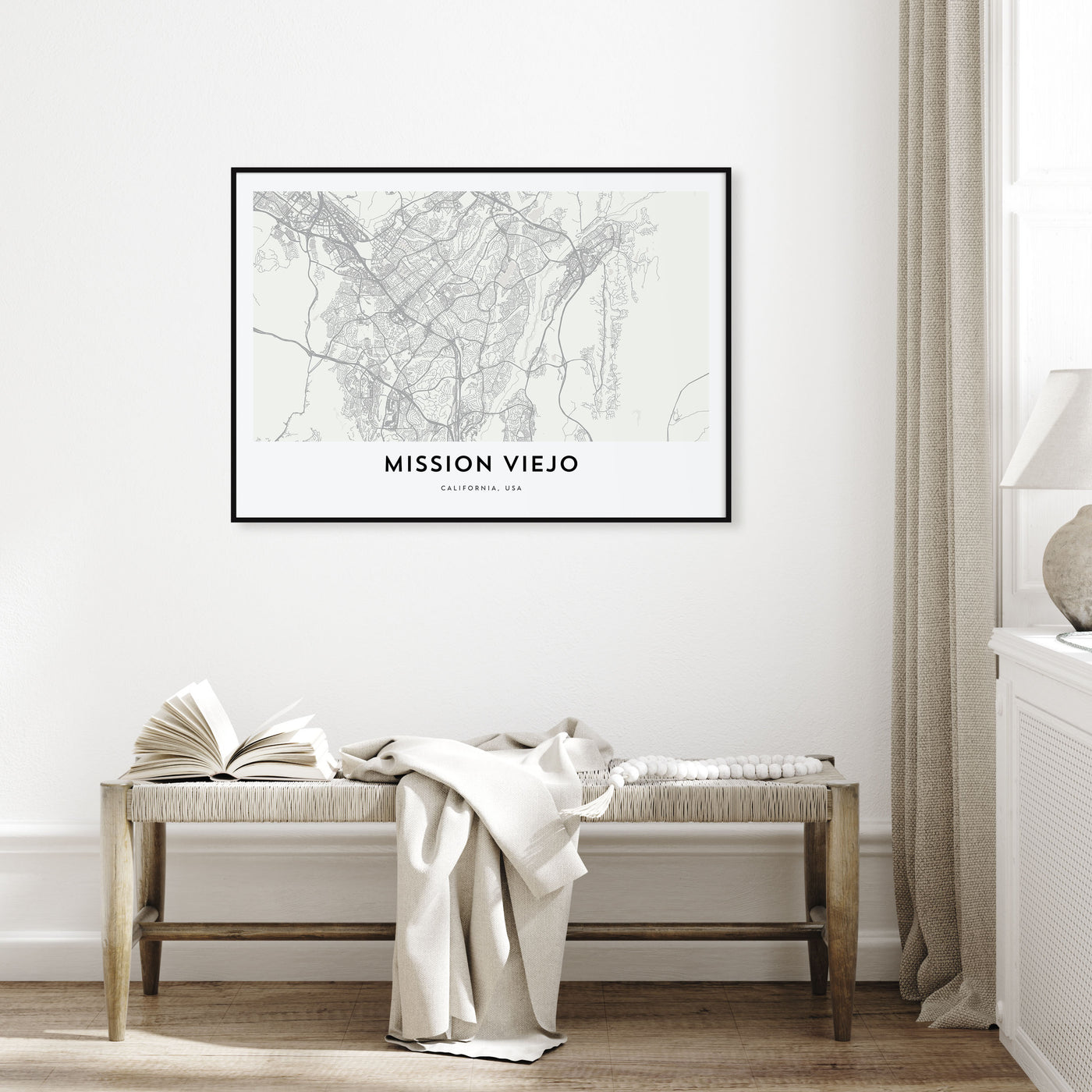 Mission Viejo Map Landscape Poster