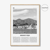 Mission Viejo Print Black and White, Mission Viejo Wall Art, Mission Viejo Poster, Mission Viejo Photo, Mission Viejo Decor, California, USA