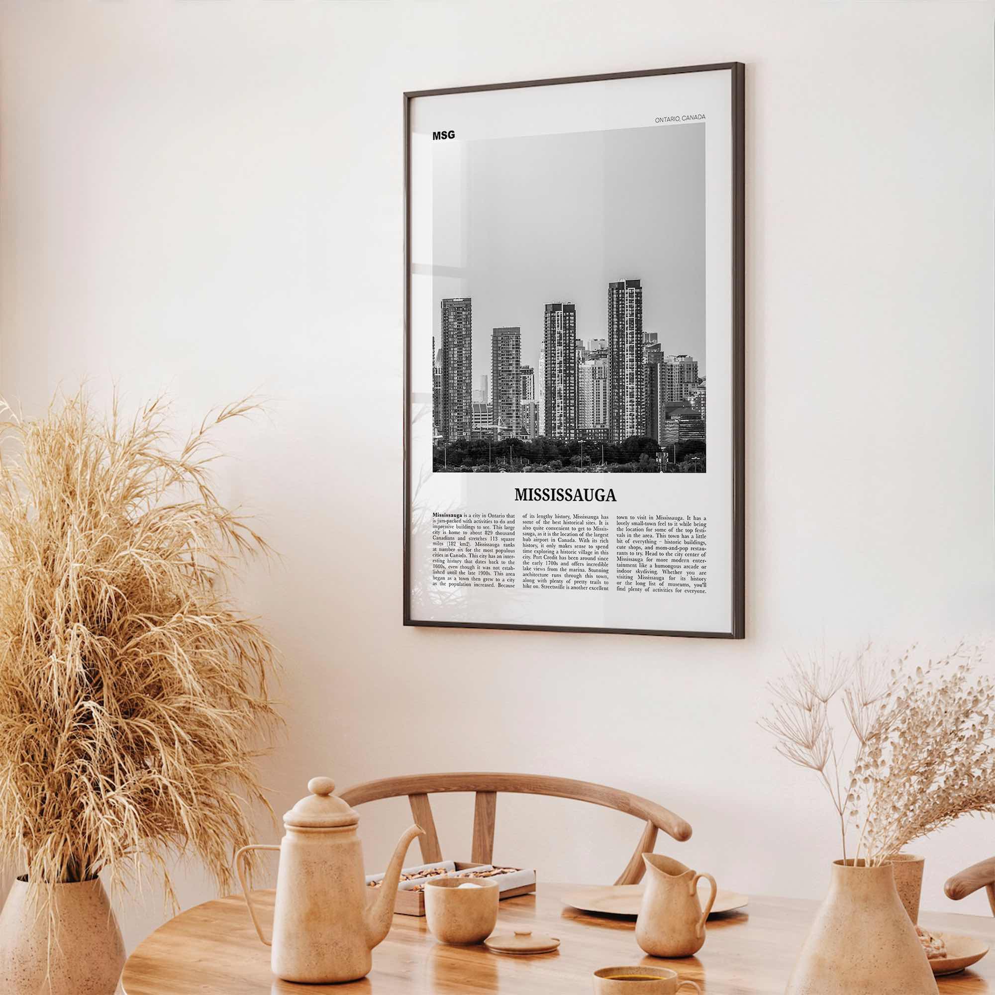 Mississauga Print Black and White, Mississauga Wall Art, Mississauga Poster, Mississauga Photo, Mississauga Décor, Ontario, Canada